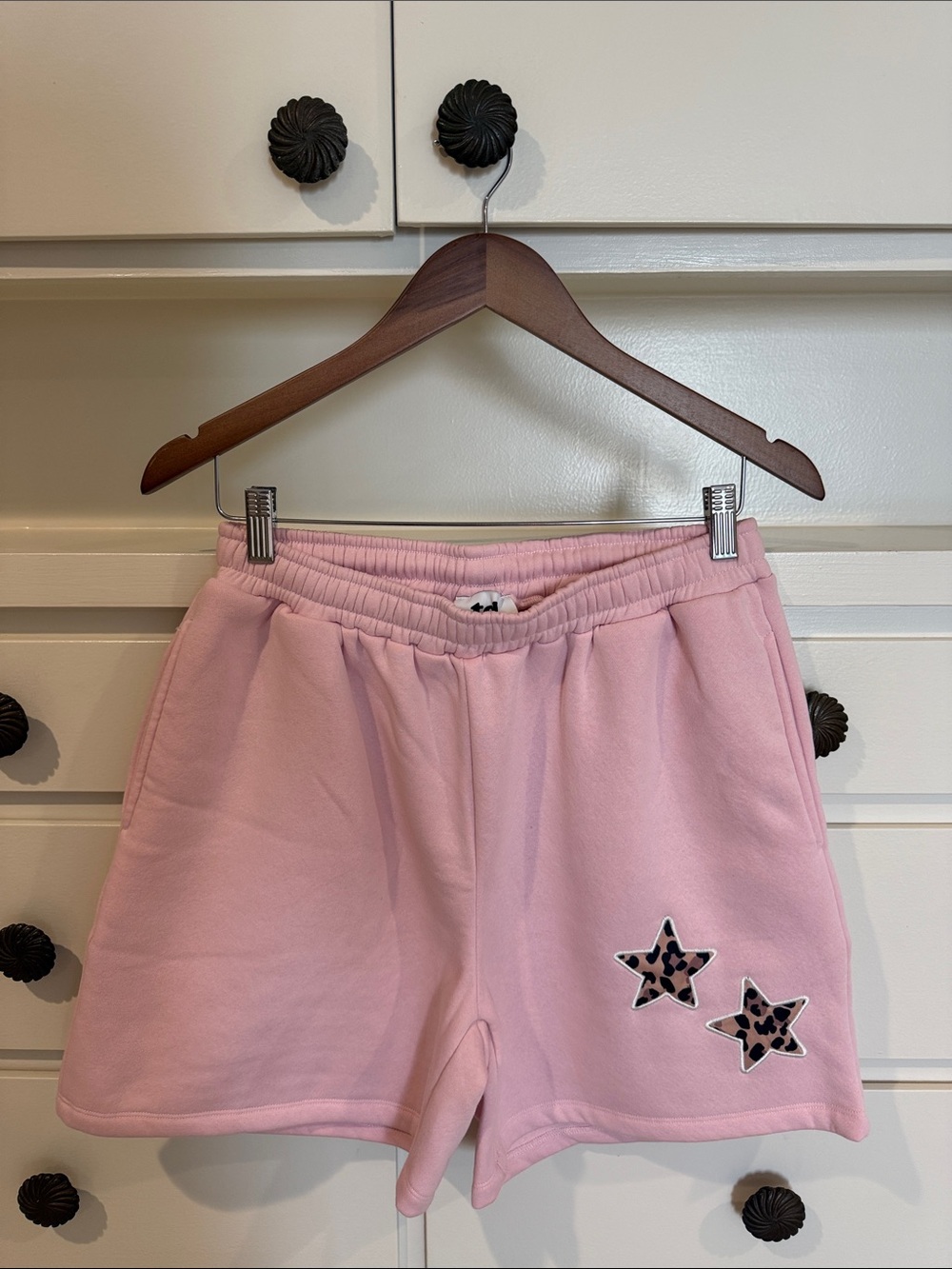 NWOT TCL women’s Pink Relaxed Star Appliqué Lounge Shorts